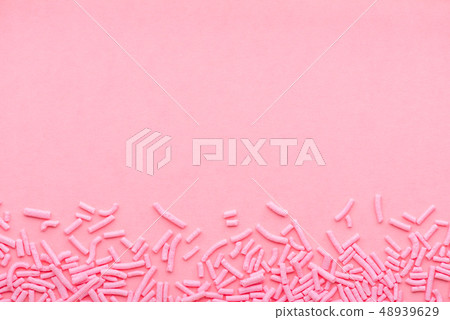 greeting background of soft sprinkles over pink, greeting background of soft sprinkles over pink, 48939629