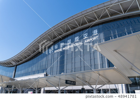 Sendai International Airport blue sky Sendai International Airport blue sky 48941781