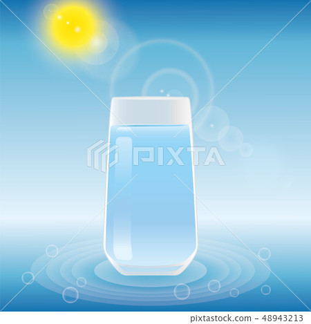 神秘的水，太陽能水 48943213