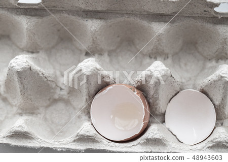 Brocken egg in the package Brocken egg in the package 48943603
