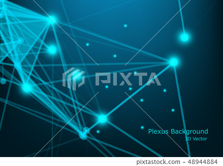 futuristic shape. Computer generated abstract 48944884