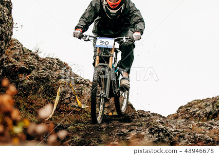 biking downhill