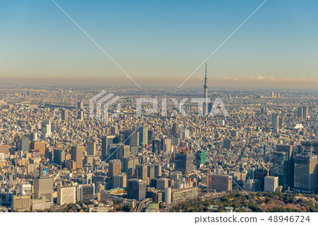 東京天空樹和市中心鳥瞰圖 東京天空樹和市中心鳥瞰圖 48946724