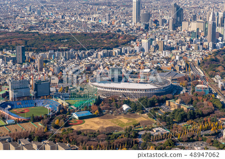 新的國家體育場建設中鳥瞰圖 新的國家體育場建設中鳥瞰圖 48947062