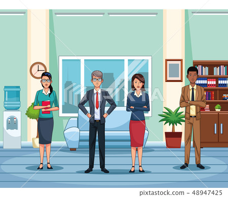 Business people working in the office Business people working in the office 48947425