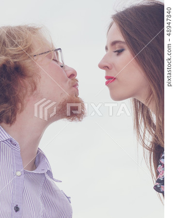 Vintage couple against sky 48947840