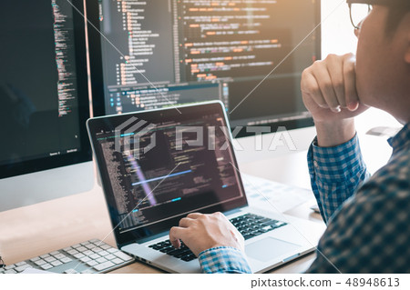 Stress developing programming looking coding 48948613