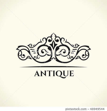 Vintage Decorative Elements Flourishes Calligraphic Ornament. Floral logo 48949544