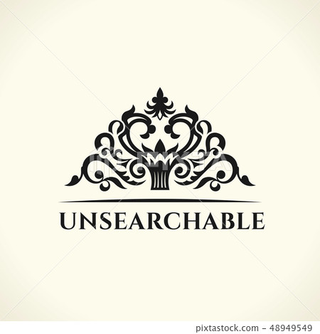 Vintage Decorative Elements Flourishes Calligraphic Ornament. Floral logo 48949549