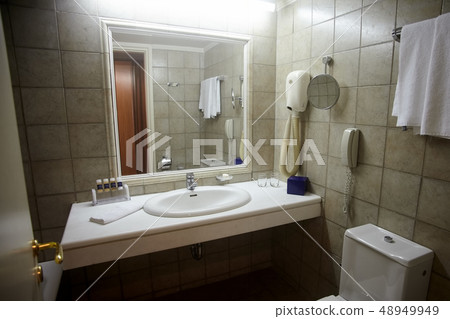 greek hotel bathroom 48949949