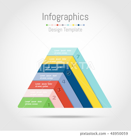 Infographic design elements with triangle shape Infographic design elements with triangle shape 48950059