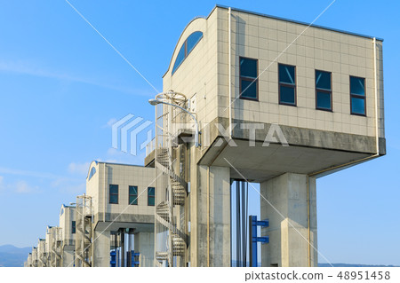 Isahaya Bay填海槽堤_北排水門 Isahaya Bay填海槽堤_北排水門 48951458