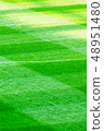 World cup soccer field without people, baseball field, golf course background, playground with green grass 48951480