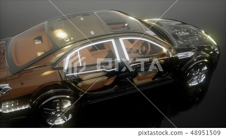 engine and other parts visible in car engine and other parts visible in car 48951509