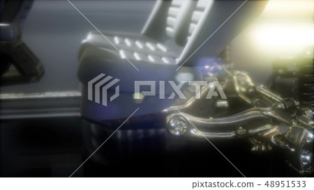 engine and other parts visible in car engine and other parts visible in car 48951533