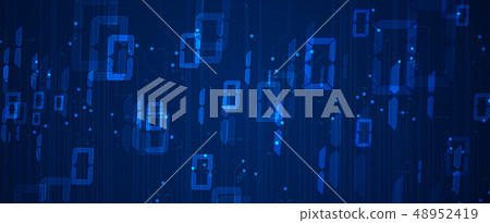 Bytes of binary code run through network. Abstract Bytes of binary code run through network. Abstract 48952419