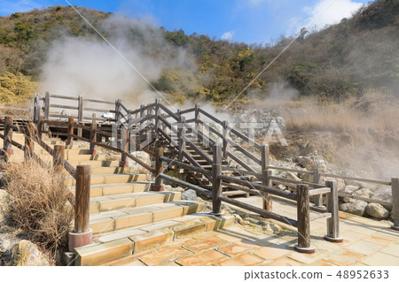 長崎_溫泉上升雲仙地獄 長崎_溫泉上升雲仙地獄 48952633