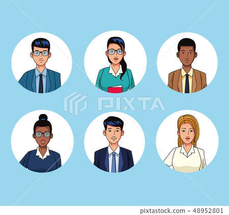 Business people characters 48952801