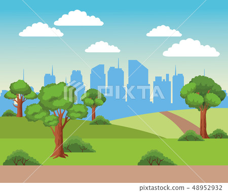 Urban cityscape scenery 48952932