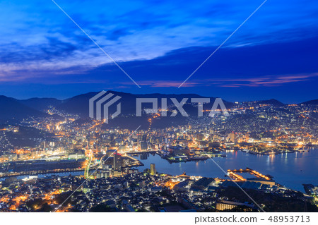 Night view from Nagasaki _ Mt. Inasa Night view from Nagasaki _ Mt. Inasa 48953713
