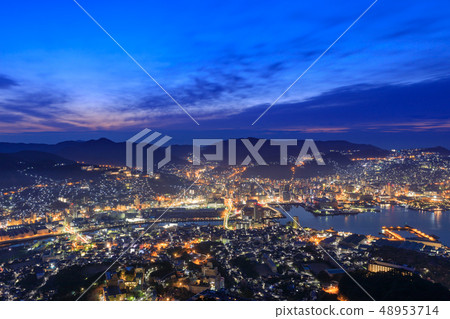 Night view from Nagasaki _ Mt. Inasa Night view from Nagasaki _ Mt. Inasa 48953714