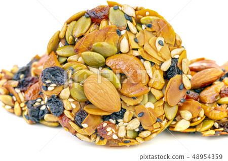 Healthy whole grain cookies with several nut 48954359