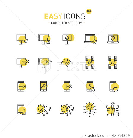 Easy icons 43d Computer security Easy icons 43d Computer security 48954809