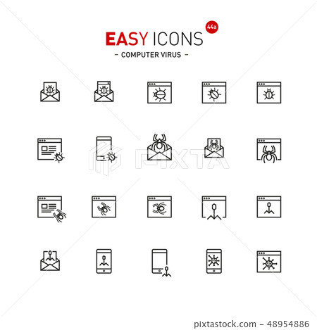 Easy icons 44a Computer virus 48954886