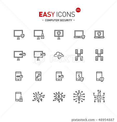 Easy icons 43a Computer security 48954887