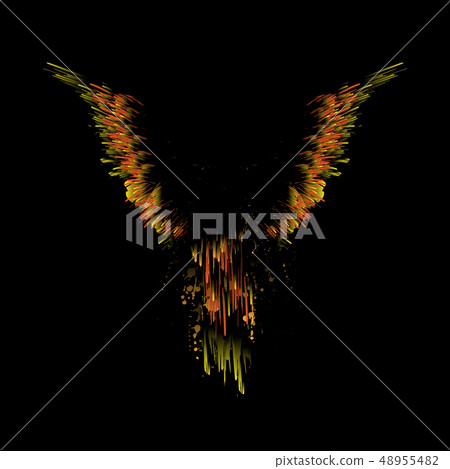 Color wings outlinne Color wings outlinne 48955482