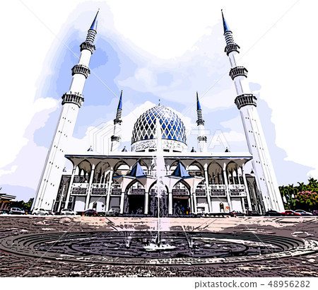 Malaysian mosque Malaysian mosque 48956282