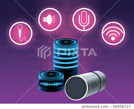 Smartphone voice recognition speaker Smartphone voice recognition speaker 48956515