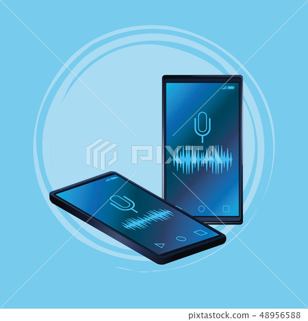 Smartphone voice recognition speaker Smartphone voice recognition speaker 48956588