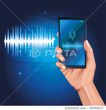 Smartphone voice recognition speaker Smartphone voice recognition speaker 48956615