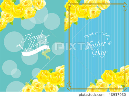 Thank You Background Of Yellow Roses Stock Illustration 48957980 Pixta