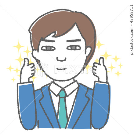 擺姿勢的男人 48958711