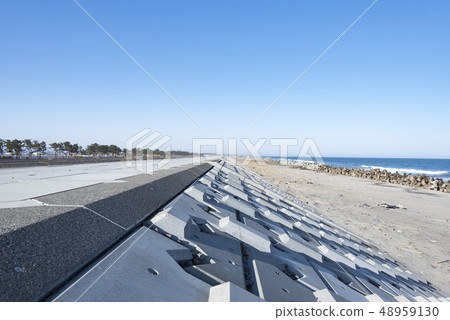Seawall Tsunami Disaster prevention Disaster mitigation Tsunami measures Seawall Tsunami Disaster prevention Disaster mitigation Tsunami measures 48959130