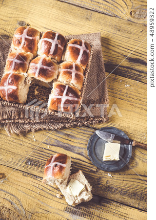 Homemade hot cross buns Homemade hot cross buns 48959322