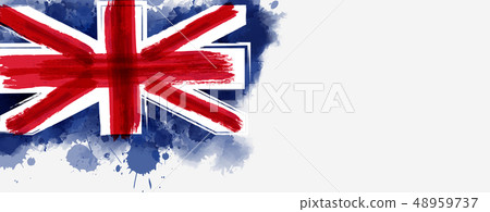 Grunge flag of the United Kingdom - Stock Illustration [48959737] - PIXTA