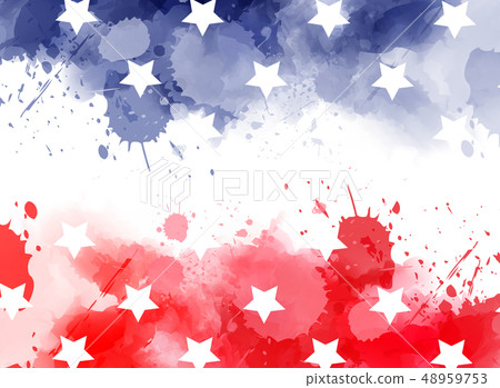 Usa Stars And Stripes Color Banner Background Stock Illustration