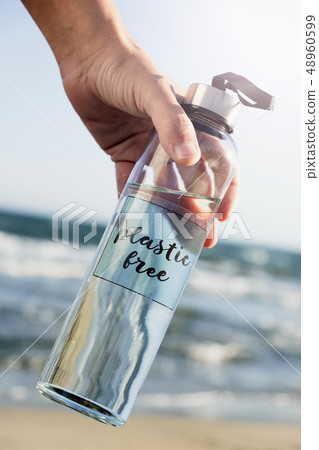 reusable water bottle with the text plastic free reusable water bottle with the text plastic free 48960599