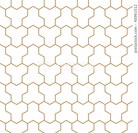 Seamless pattern based on Japanese ornament Kumiko Seamless pattern based on Japanese ornament Kumiko 48961012