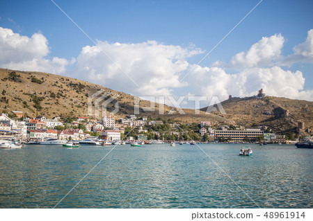 Balaklava marina bay embankment in Crimea Balaklava marina bay embankment in Crimea 48961914