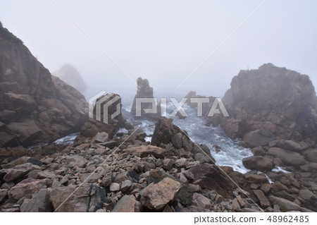 Kuji-road scenery of Kosode fishing port 48962485