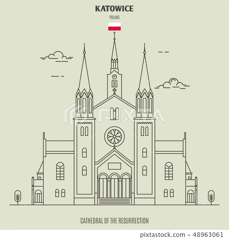 Cathedral of the Resurrection in Katowice, Poland. 48963061