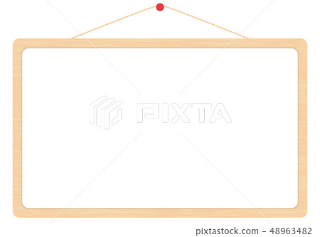 Wood grain message board white Wood grain message board white 48963482