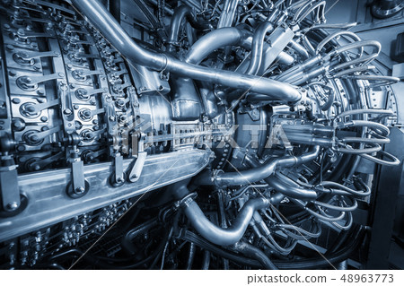 Gas turbine engine of feed gas compressor located inside pressurized enclosure, The gas turbine 48963773