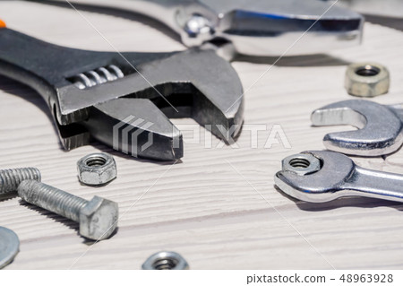 adjustable and ordinary wrenches, nuts and bolts 48963928