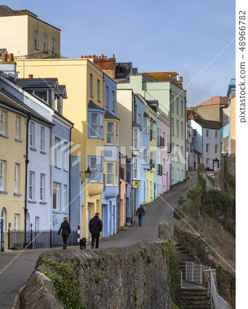 Colorful houses- Tenby - Wales Colorful houses- Tenby - Wales 48966782