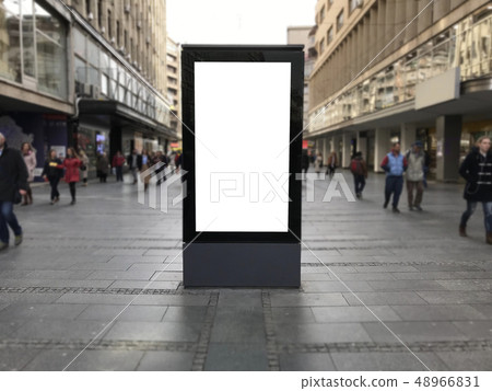 One blank billboard in Balgrade, walking street 48966831